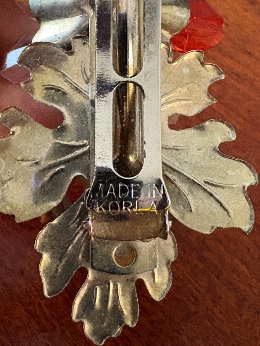 Vintage 1980s Multi-Color Lucite Flower Hair Barrette - Picture 4 of 7
